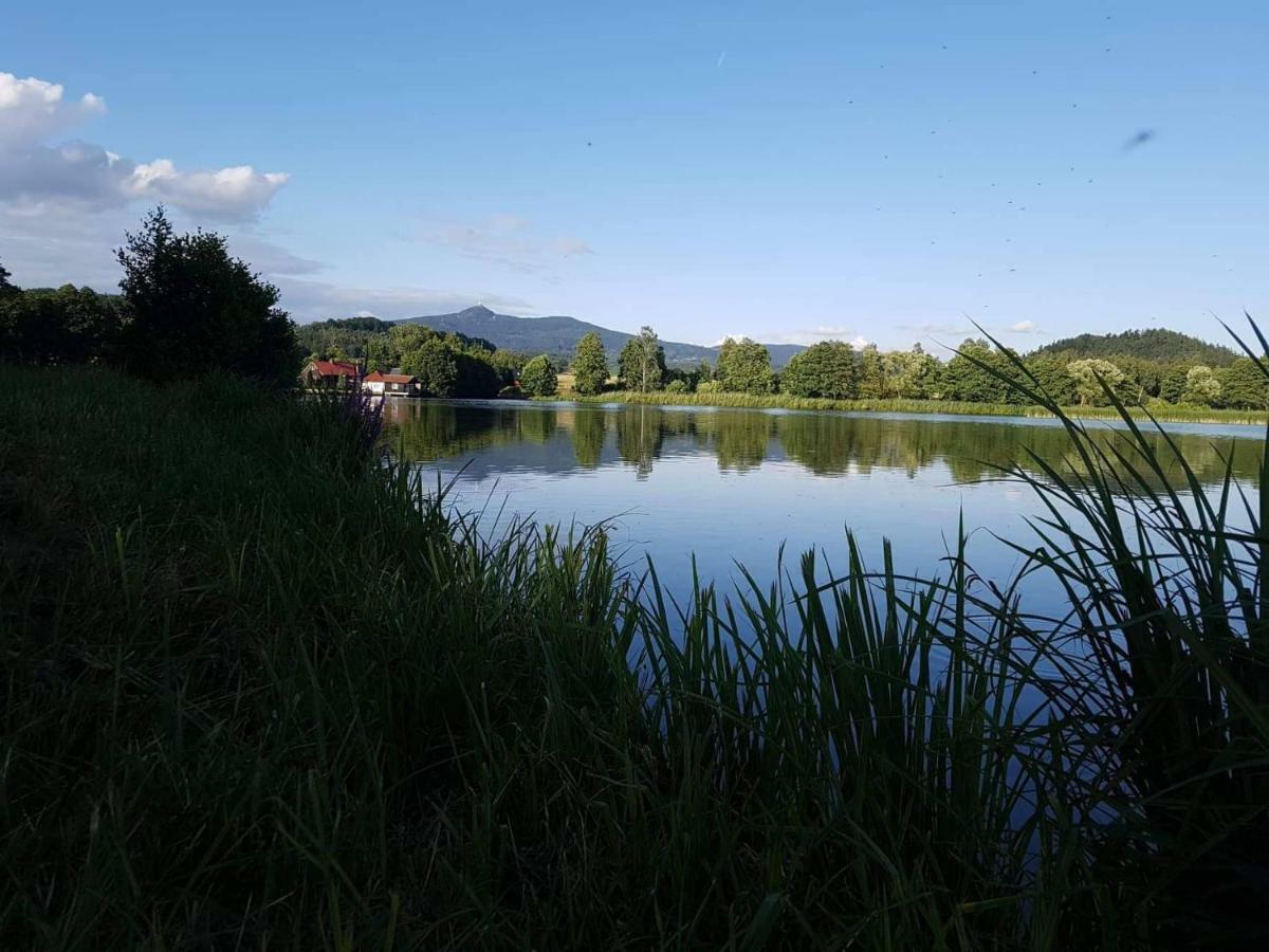 Chata u rybníka - Chrastná Osecna Exteriér fotografie